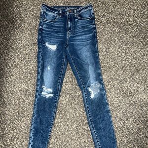 American Eagle High Waisted Jeggings Size 6 Long
